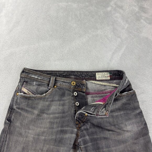 Diesel Grey Denim Jeans Slammer Stretch Men’s Size 31 x 32 Made in Italy - Picture 8 of 11